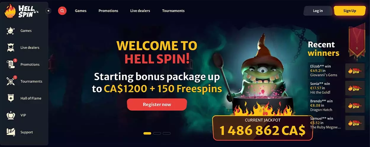 Online casino HellSpin Canada