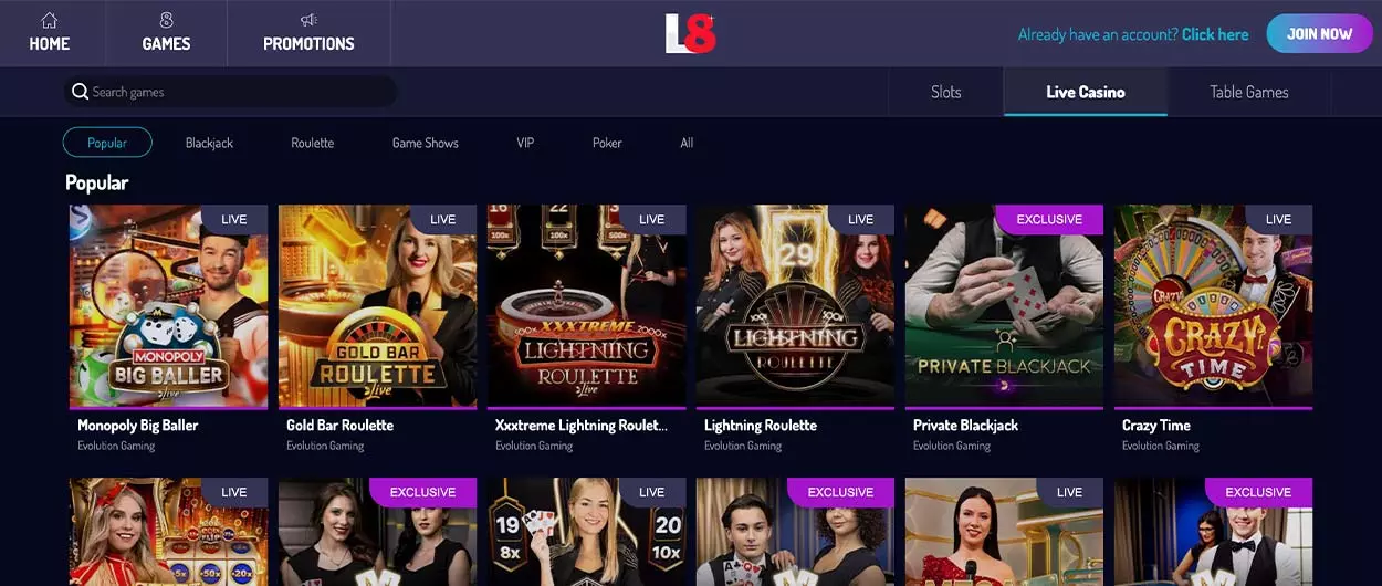 Lucky8 Live Casino dealers