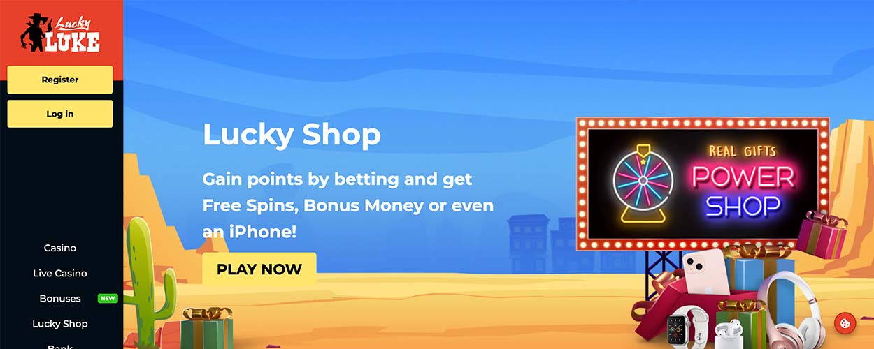 LuckyLuke - online casino for Canadian players.