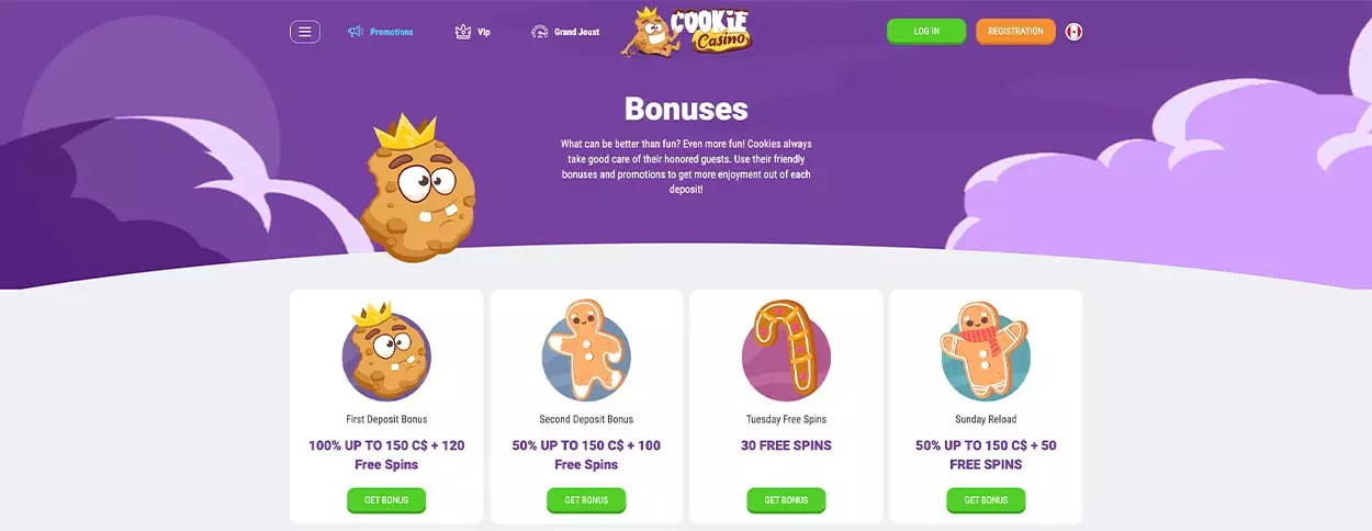 CookieCasino Bonuses, rewards and offers for Canadians