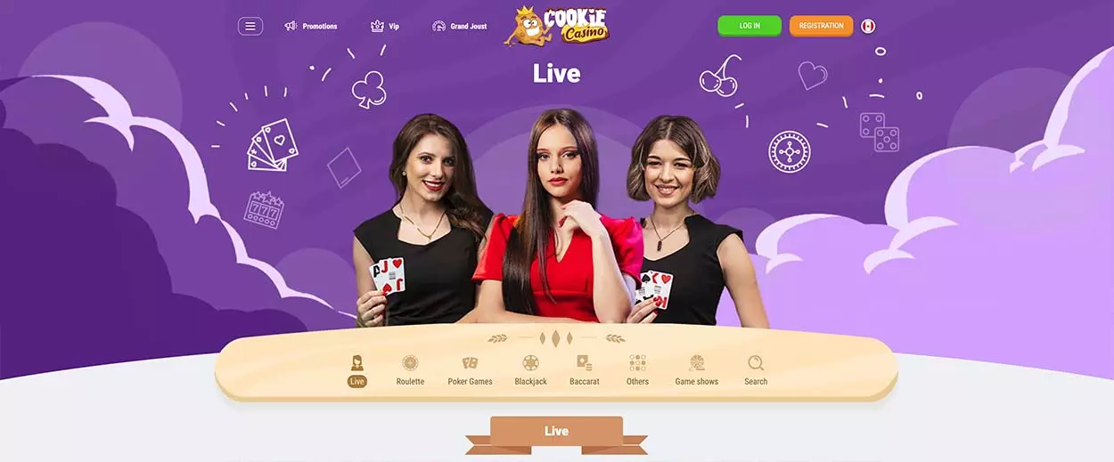 CookieCasino Live casino dealers