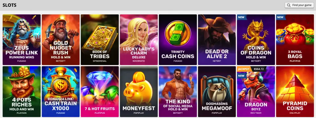 playamo casino games