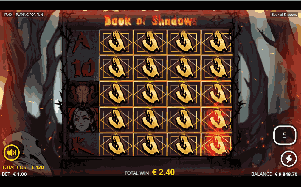 book of shadows slot