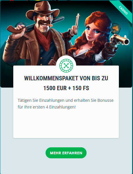 Freispiele im Willkommensbonus