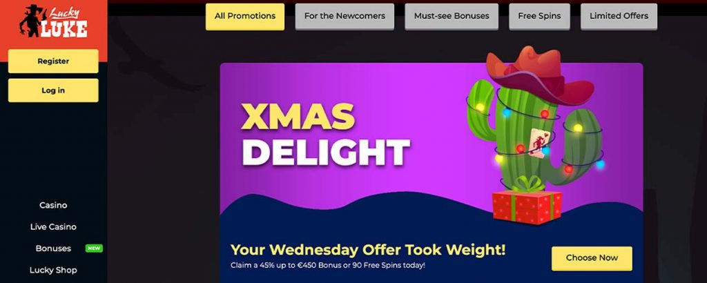 LuckyLuke bonuses in 2026