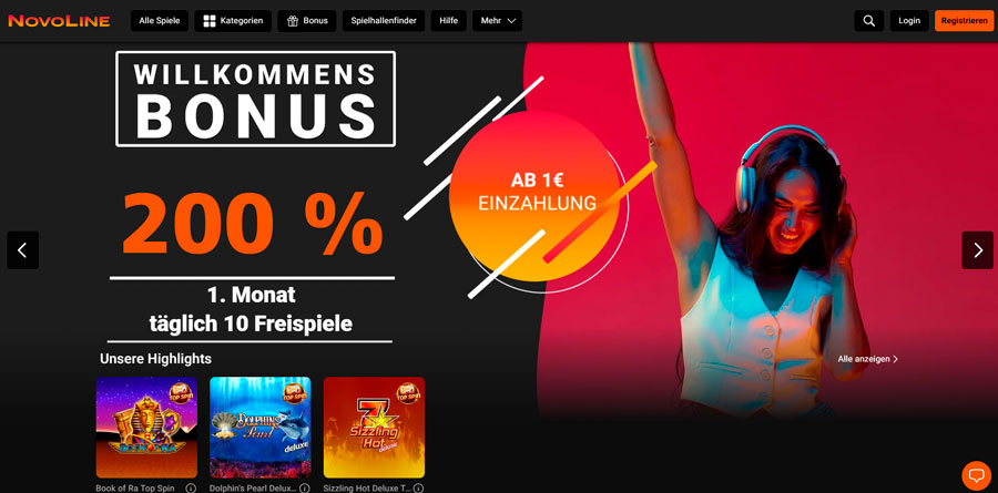 Novoline.de Casino-Boni