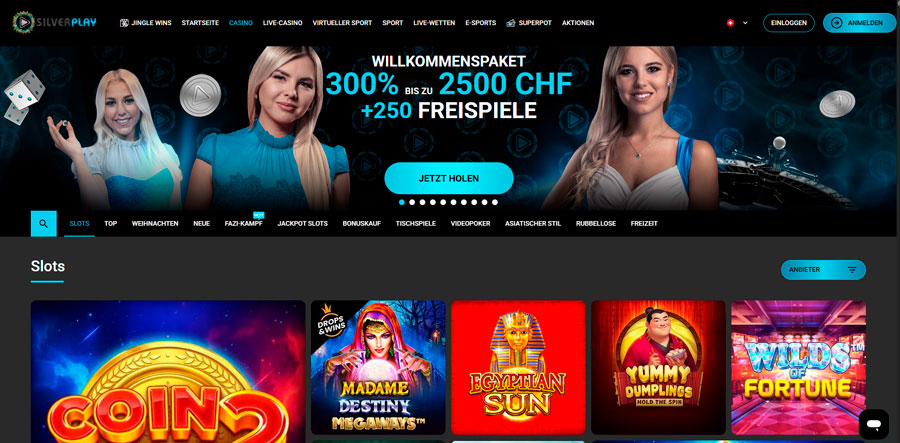Live-Shows im SilverPlay Casino