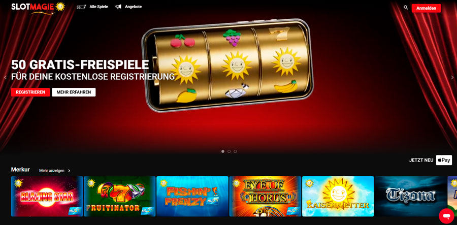 Freispiele im Slotmagie Casino
