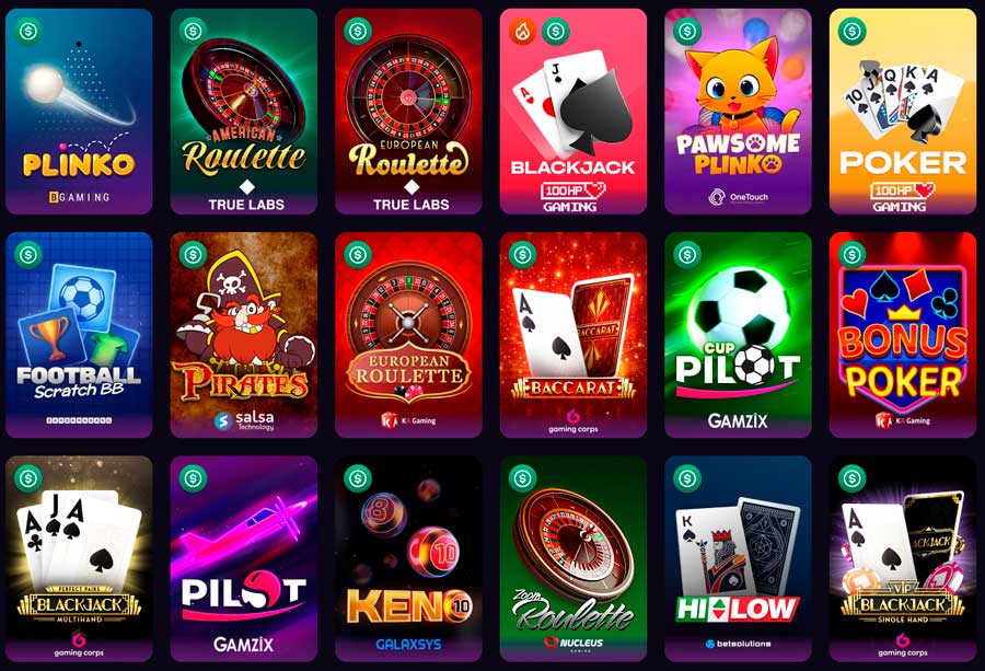 Tischspiele im WinSpirit Casino
