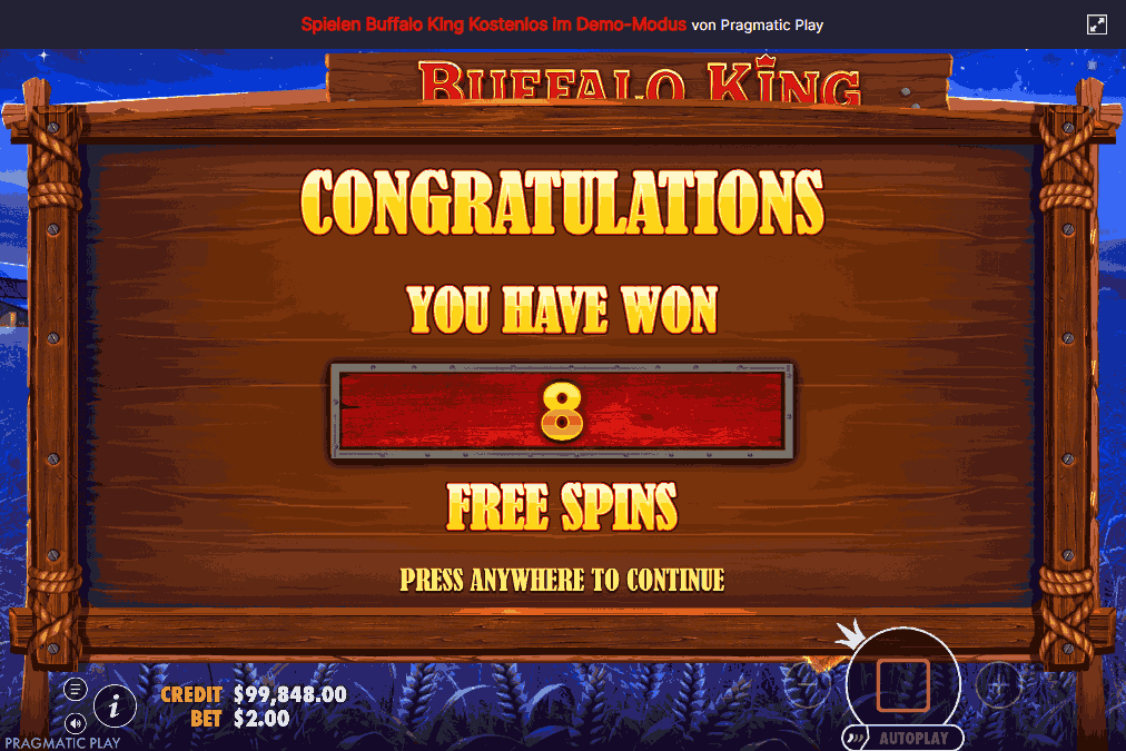 buffalo king slot